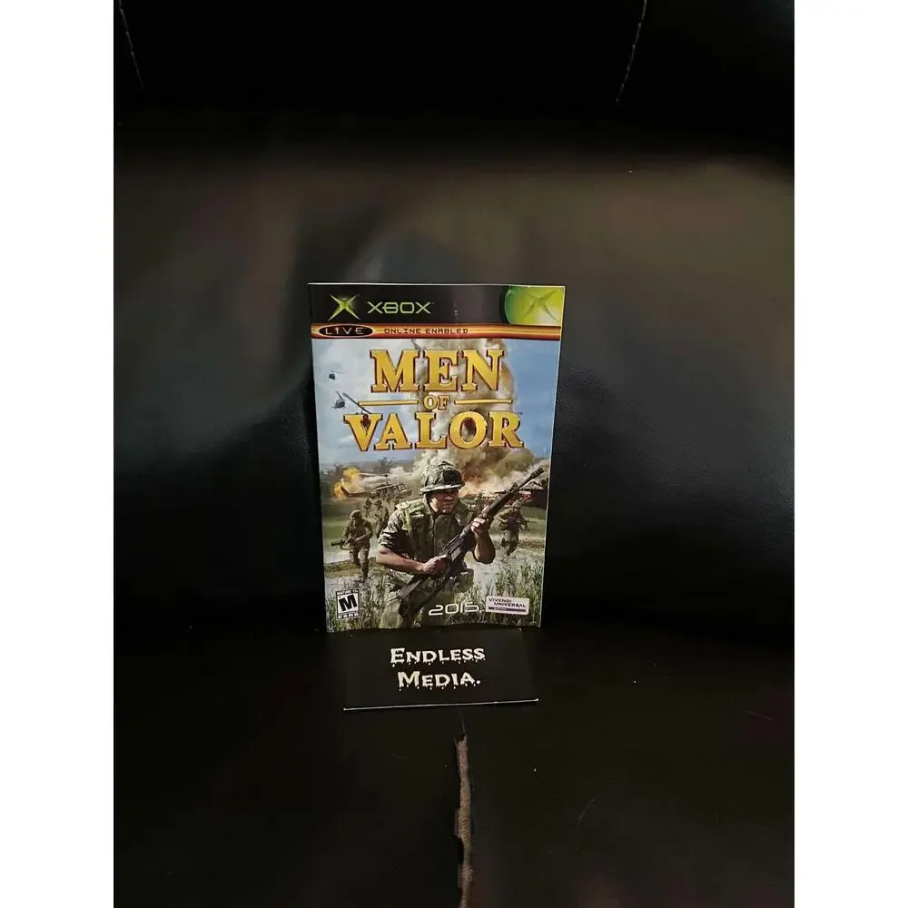 Men of Valor Microsoft Xbox Manual only Video Game